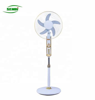 Home Plastic Material Lightweight Ac Dc Stand Fan 16 And 18 Inch With Light