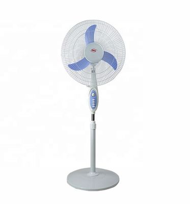 Electric USB Rechargeable Fan 16 Inch , Dc Motor 12v Stand Fan With Timer