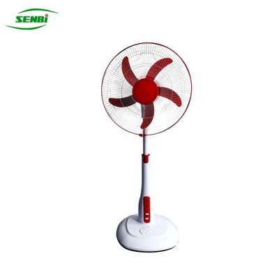 Safety Operation Solar Stand Fan , Super Silent Dc Stand Up Rotating Fan