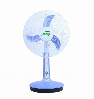 Factory direct sale indoor solar power table fan dc 12v 16inch with timer
