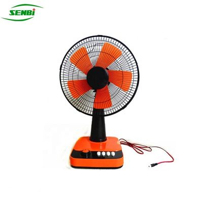 High Performance Dc Motor Oscillating Table Fan Red Color For Home