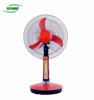 3 Speeds Oscillating Solar Dc Table Fan With Led Light And Customised Color