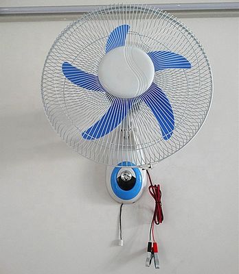 Plastic Material DC 12V Solar Wall Fan 16 Inch With Sample Available