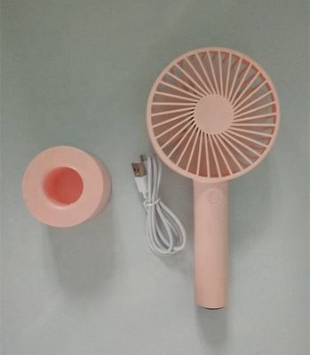 Small 4 Inch Handheld Usb DC Rechargeable Fan With 3 Adjustable Speed Level