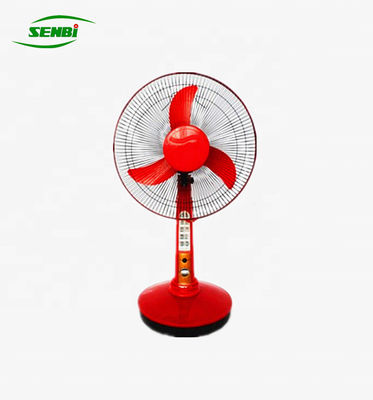 Copper Motor DC Rechargeable Fan , Plastic 16 Inch Oscillating Table Fan