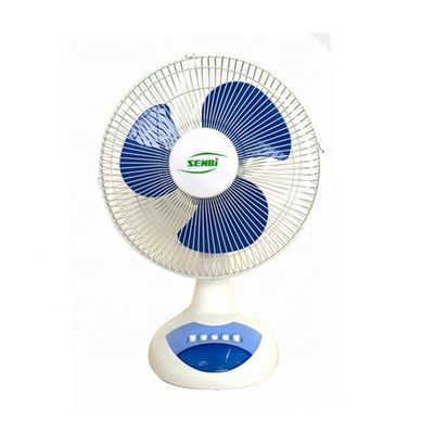 AC DC Rechargeable Table Fan With Built In Battery For Air Cooling Appliance
