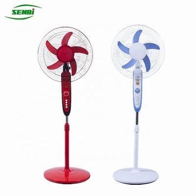 Custom Color Plastic Ac Dc Rechargeable Fan , 12v Rechargeable Pedestal Fan