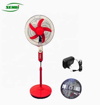 Indoor / Outdoor Ac Dc Electric Stand Fan , Battery Operated Pedestal Fan