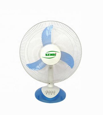 Blue 16 Inch 3 Blade Ac Table Fan High Speed With 90 Degree Oscillation