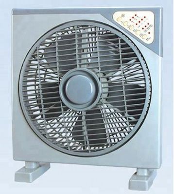 Plastic 12 Inch AC Box Fan With Remote Control And 7.5 Hours Timer