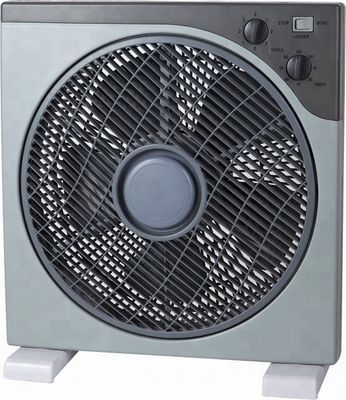 Plastic 12 Inch AC Box Fan With Remote Control And 7.5 Hours Timer