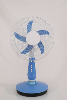 Fashionable Solar Powered Outdoor Fan , Blue Ac Dc Pedestal Fan