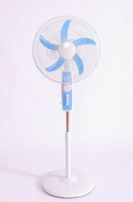Blue Indoor Rechargeable Stand Fan 16 Inch With Battery