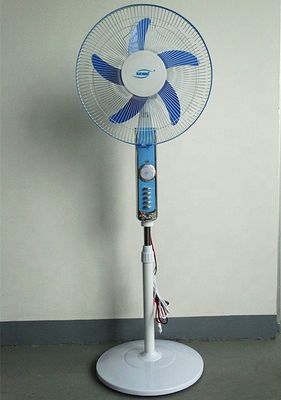 Professional 12v Solar Stand Fan Ac Dc Operated 16inch 18inch With 5 PP Blades