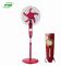 3 Speed Plastic Solar Stand Fan , Dc 12v Quiet Outdoor Standing Fans