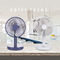 Lithium Battery Operated 8 Inch Rechargeable Fan With USB And Lamp