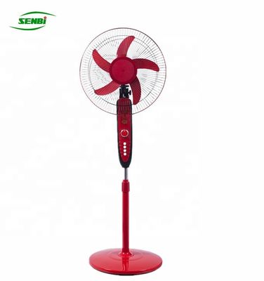 Custom Color Plastic Ac Dc Rechargeable Fan , 12v Rechargeable Pedestal Fan