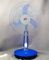 Popular Design 12v Dc Rechargeable Table Fan 16 Inch With Blue And Red Color
