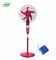 Summer Cooling DC Rechargeable Fan With Dc Copper Motor And 9pcs Led Light