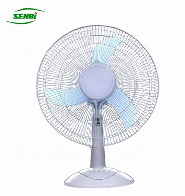 Safety 16 Inch 220V AC Table Fan , Portable Desk Fan 12000RPM High Speed