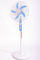 Blue Indoor Rechargeable Stand Fan 16 Inch With Battery