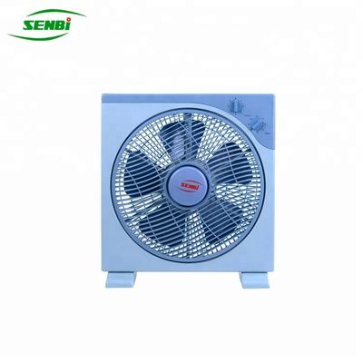 Safety Plastic Material Solar Box Fan , 5 PP Blade 12 Inch Box Fan