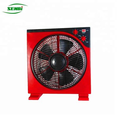 12 Inch Small Solar Powered Box Fans Air Cooling With 0-60 Min Timer