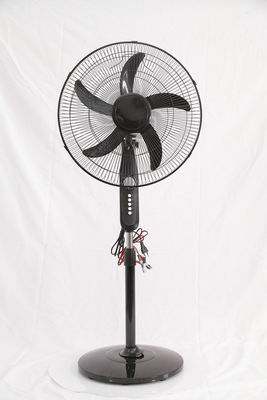 Height Adjustable AC DC Stand Fan , 16 Inch Solar Rechargeable Stand Fan